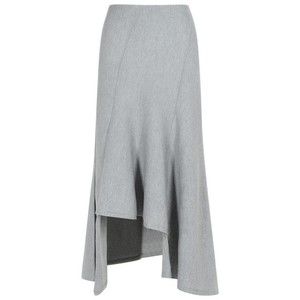 Khaite Miranda Grey Wool Skirt - NWT